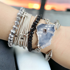 Silver Sterling Bracelet Stack