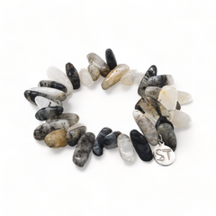 Silver Spark Chip Bracelet