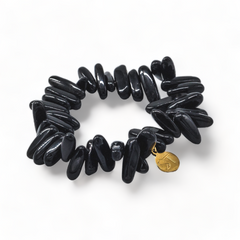 Chip Coal Bracelet