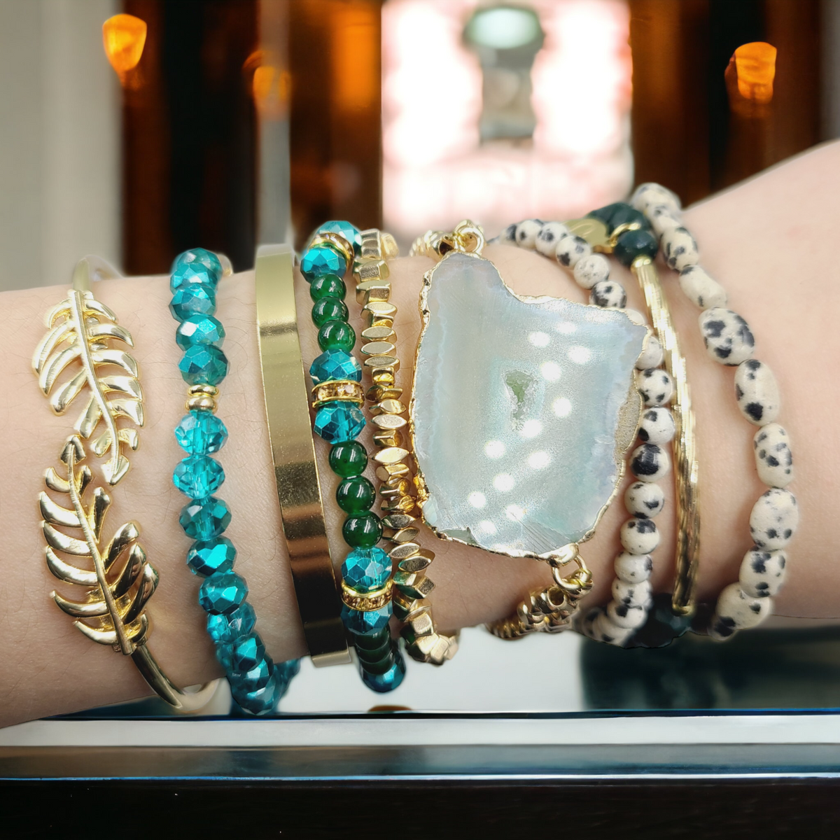 Lexis Jade Bracelet Stack