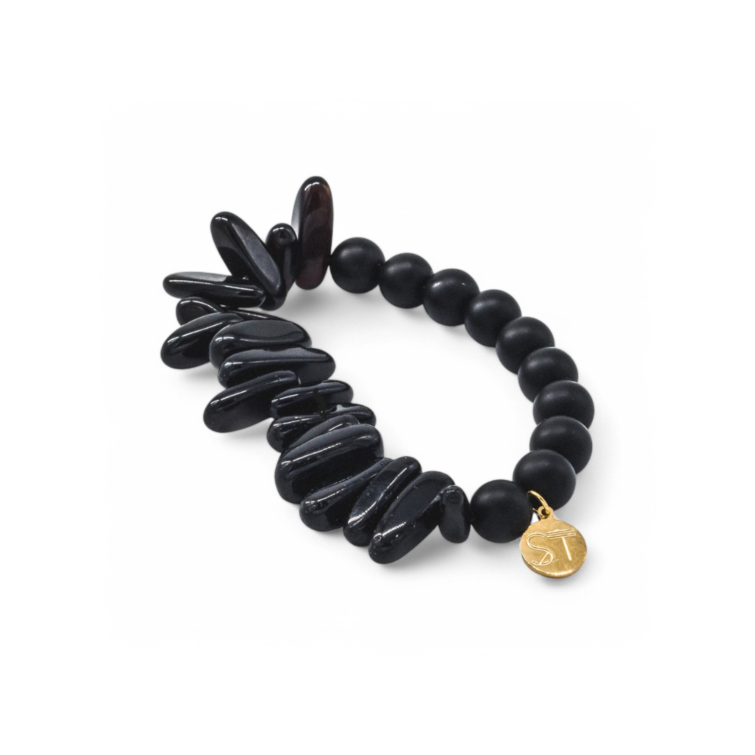 Charcoal Celebration Chip Bracelet