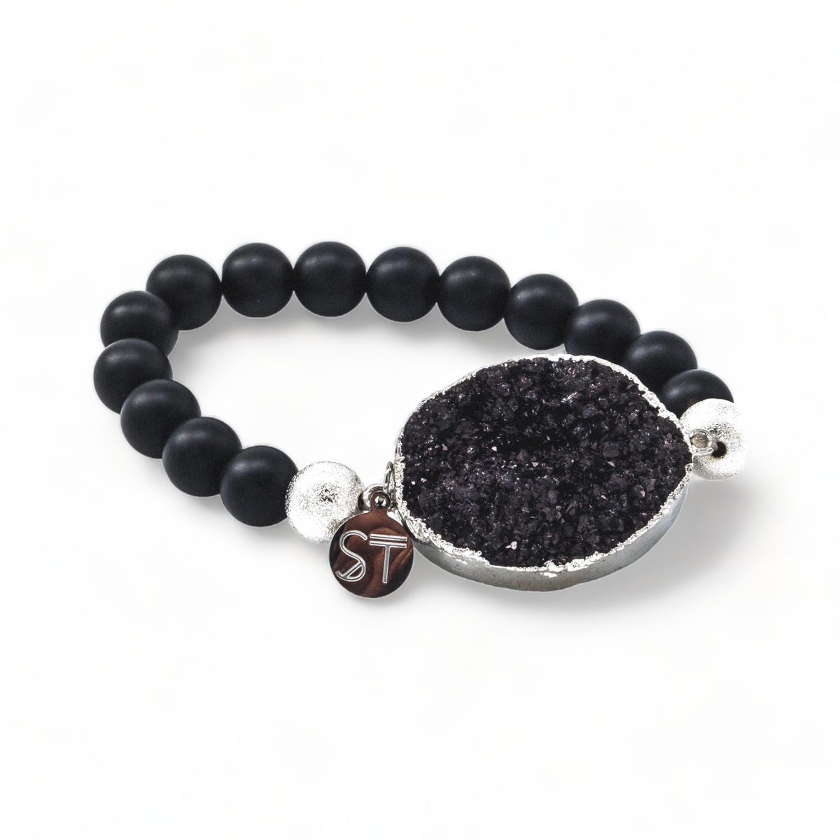 Silver Coal Bracelet