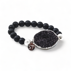 Silver Coal Bracelet